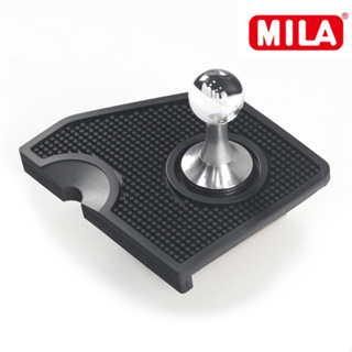 MILA 水晶球填壓器51mm 銀色(附MILA 梯柱咖啡填壓墊)(咖啡填壓)