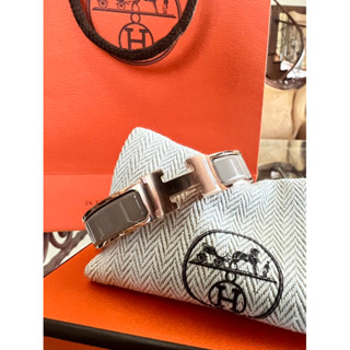 在臺現貨HERMÈS 愛馬仕手環H經典Logo琺瑯手環Hermes手環Hermes奶茶愛馬士手環