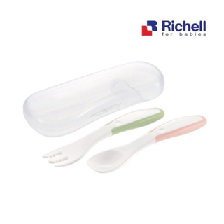 Richell利其爾TLI餐具系列 嬰兒用湯匙叉(盒裝)(497365215548) 126元(售完為止)