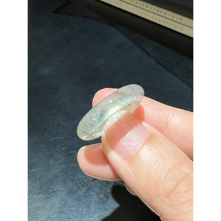 天然翡翠A貨緬甸玉 高冰玻璃種指環 戒圈 戒指國際戒圍9