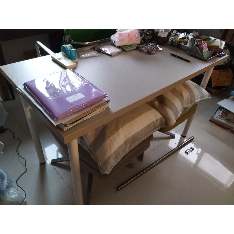 原價$2480 二手 絕版 IKEA Linnmon 120*60公分 桌子 書桌 電腦桌 餐桌 北歐 設計 蜂巢 鐵腳