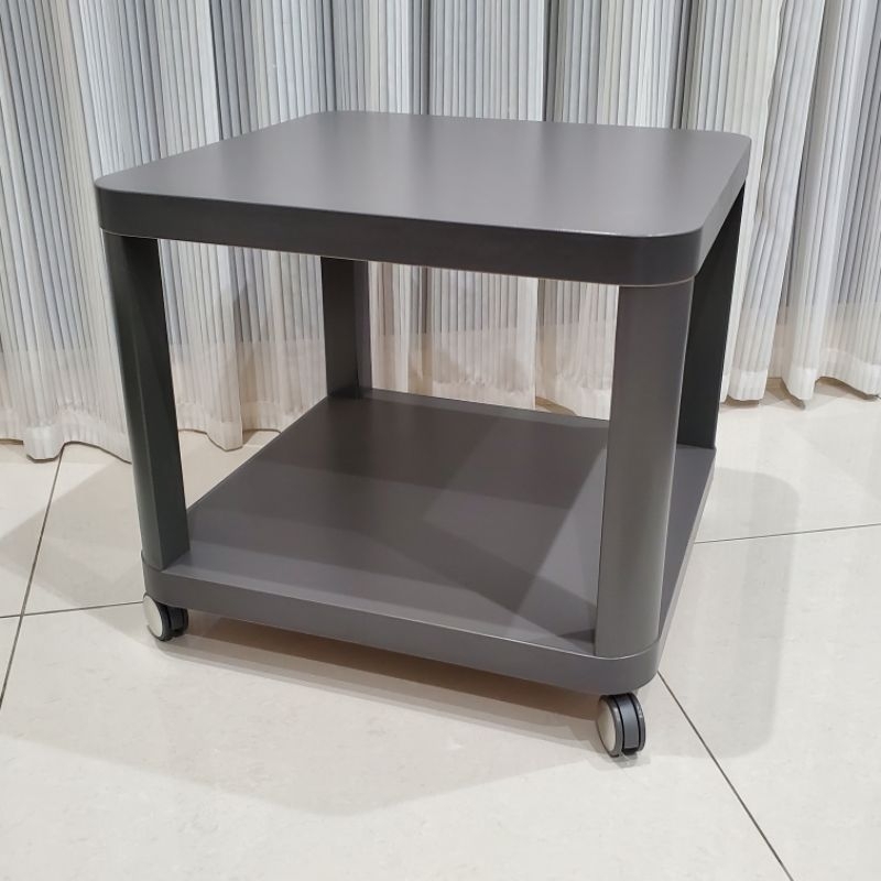 IKEA TINGBY邊桌附輪腳 灰色 50x50 公分 茶几 床邊桌