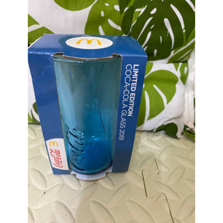 （全新）～2019年麥當勞 可口可樂玻璃杯（藍色）