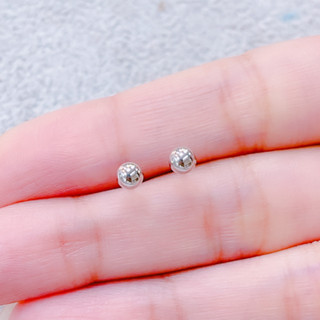 🧧銘峰銀樓🧧 白金PT950 全光面圓珠造型耳環(耳針式) 293983422