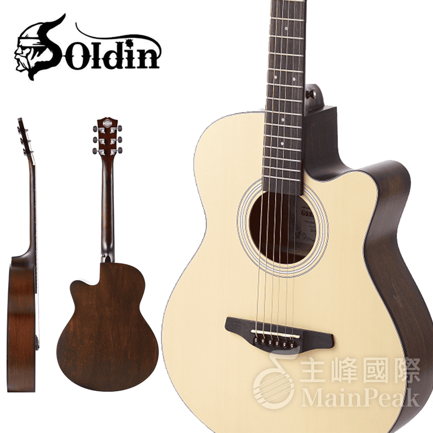 Soldin SA-4030 雲杉面板 40吋民謠吉他 木吉他 民謠吉他 40吋 新手入門推薦