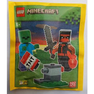 [qkqk] 全新現貨 LEGO 662304 忍者、殭屍和 TNT 發射器紙袋 麥塊 樂高Minecraft系列