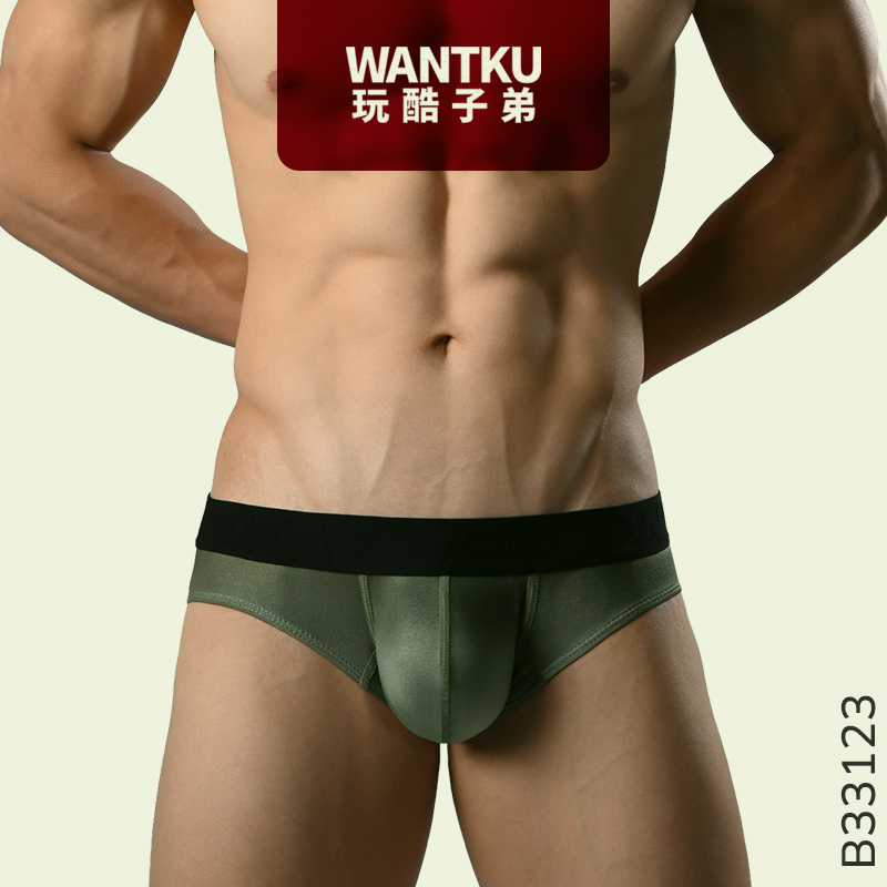 【WANTKU 玩酷子弟】漸層 TDT 運動型三角褲 - B33123（綠變淺）
