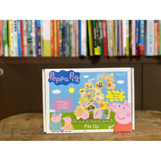 絕版/Peppa Pig粉紅豬小妹木頭堆高遊戲組