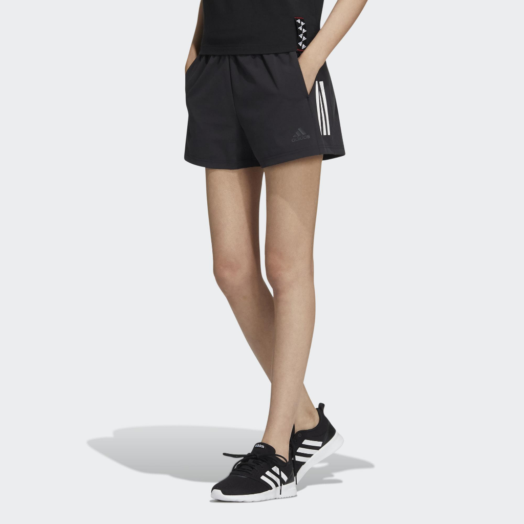 adidas 愛迪達 女 慢跑 運動短褲 黑XS HF2470 1490