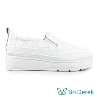 Bo Derek 經典滿版厚底休閒鞋｜白色