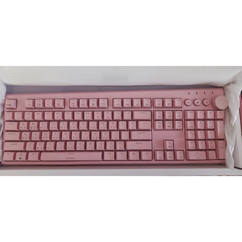 [二手］irocks K71M RGB 機械鍵盤（茶軸）
