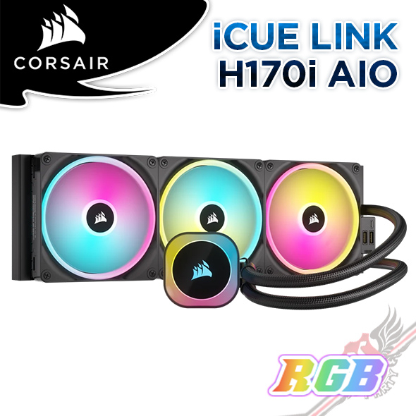 海盜船 CORSAIR iCUE LINK H170i RGB AIO水冷散熱器 PC PARTY