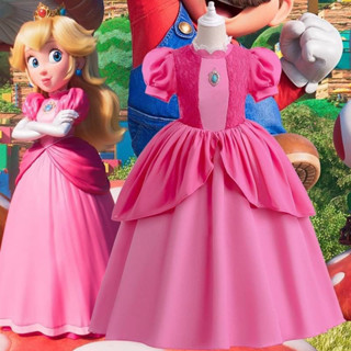 👑 碧姬公主👸禮服 超級瑪麗歐萬聖節造型服飾 生日派對