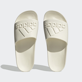 全新現貨 adidas ADILETTE AQUA 運動拖鞋 米白 男女 “不吸水材質” 逛街 海邊 沙灘 IF7370