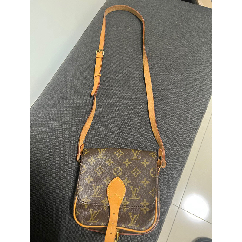 LV vintage 泫雅同款(小，約18公分）馬鞍包 側背包 肩背包 日本中古正品