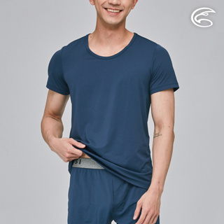 ADISI 男Tactel Pro短袖快乾排汗圓領內衣AL2311078 (S-2XL) 海藍｜防曬 抗UV 透氣 快乾