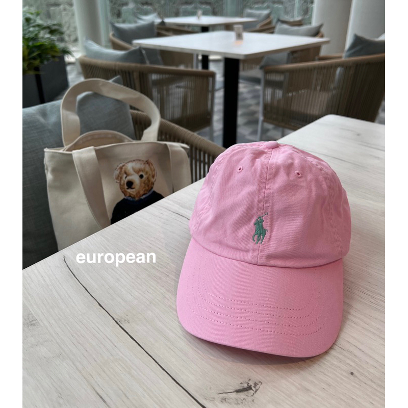 Polo Ralph Lauren 成人版 老帽 粉色綠馬 棒球帽