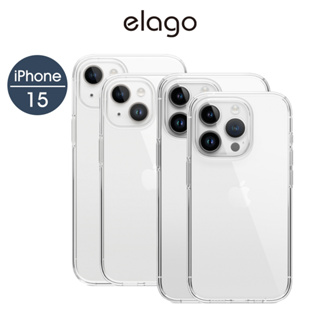 <elago>[ iPhone 15/Plus/Pro/ProMax ] Hybrid全覆式透明手機殼 現貨[代理正品]