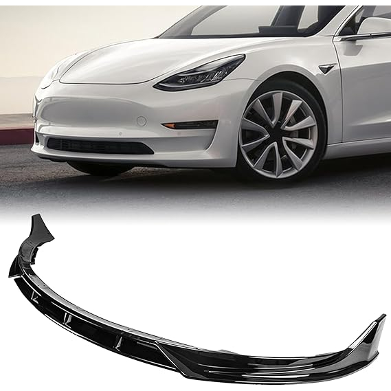 Tesla Model 3 前下巴 側裙 後下導流 ABS 2017-2023 亮黑 前唇 後唇 運動設計 特斯拉