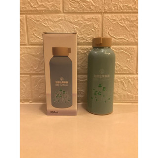 全新 300ml 雙層隔熱玻璃瓶 玻璃水瓶 隔熱瓶 隨手瓶 根基 冠德 耐熱100度 耐熱100C