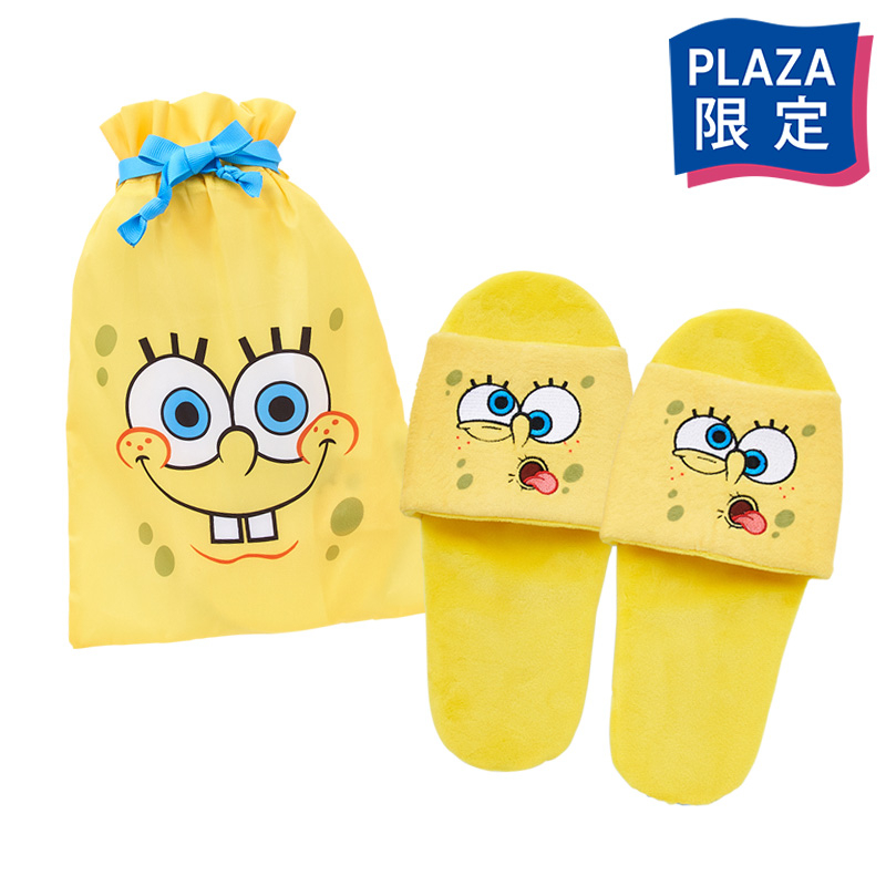 現貨 日本正品 PLAZA限定 海綿寶寶 SpongeBob 旅行拖鞋 室內拖鞋【喬喬這批貨】