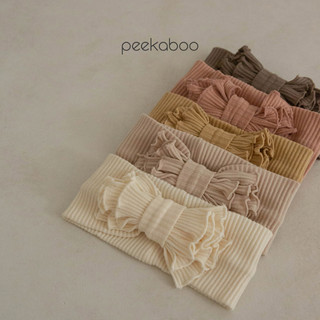 peekaboo 天使啾啾羅紋髮帶【現貨】新生兒髮帶 女寶髮帶 嬰兒髮帶 寶寶髮帶 兒童髮飾 洗臉髮帶 韓國童裝