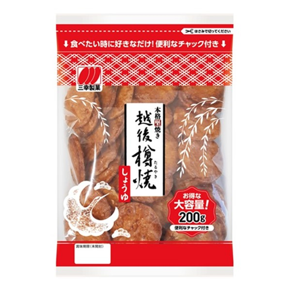 日本 三幸製菓 越後樽燒 系列  家庭號  醬油米果  鹽味米果