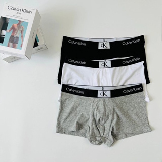 【momo媽美國代購】🔥 Calvin Klein CK96系列方塊標LOGO輕薄防夾平角內褲 四角內褲 男生內褲