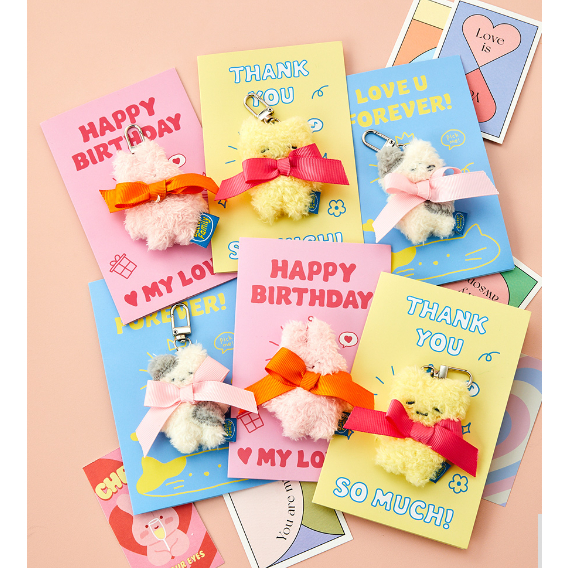 【Kr.Shopping】現貨在台BUTTER FAMILY 鑰匙圈附小卡片