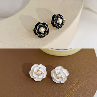 🌼Ashley in Taipei🌼全新商品.臺灣現貨秒出貨.ins系.韓系.山茶花耳環.小香風耳環.小香耳環.花朵耳環