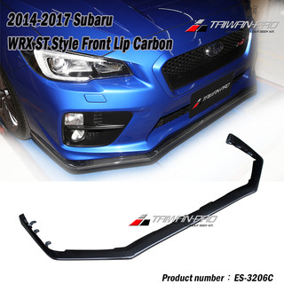14 WRX STI 前下巴 正碳纖維卡夢 2014-2017 Subaru 空力套件 改裝 附螺絲配件✩外銷品台灣製造