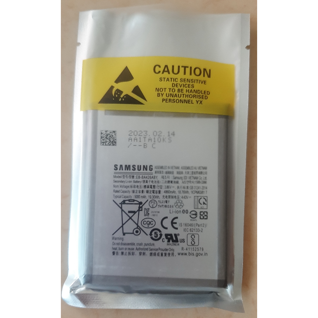 全新三星 Samsung A42 A32 5G 手機電池, 型號 EB-BA426ABY, 容量5000mAh