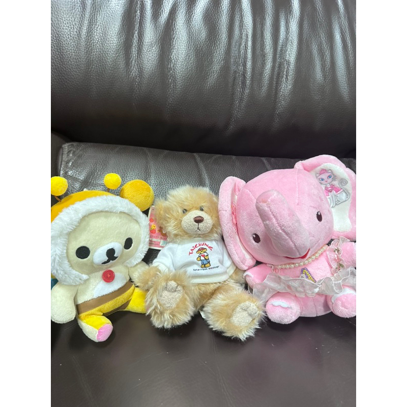 🐻日貨 蜜蜂裝拉拉熊/Build-a-bear workshop百貨公司購入熊熊/麗嬰房粉色大象娃娃 玩偶玩具娃娃
