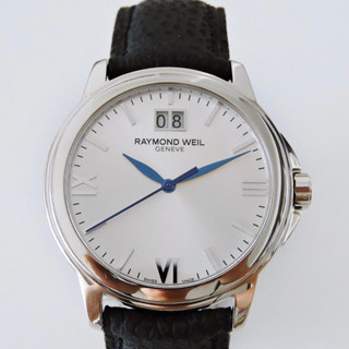 真品 RAYMOND WEIL 蕾蒙威 大日期經典男錶