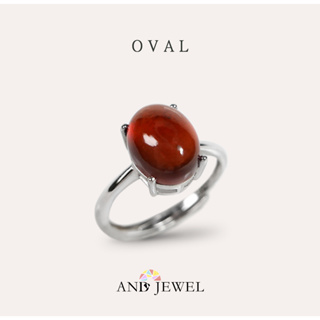[AND] 石榴石 戒指 橢圓 8*10mm 經典系列 Oval 珠寶銀飾 安的珠寶