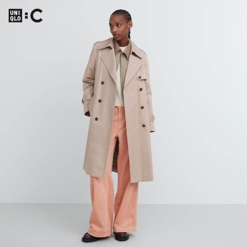 Uniqlo Uniqlo C 女裝風衣外套460908日版現貨（米色M）