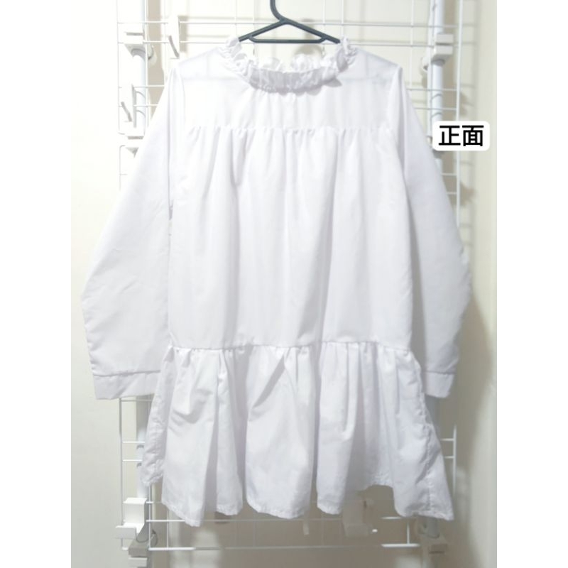 ORENDA 白色透氣洋裝 荷葉裙 日系 日雜風 絕版款 可當內搭 外搭背心 日常百搭