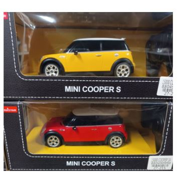 台中星玩具 現貨 1:24 遙控車 MINI COOPER S 仿真遙控車 遙控車 金龜車 超跑 遙控玩具車 紅 黃 藍