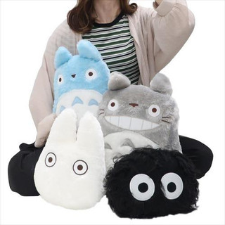 日本正版 宮崎駿 吉卜力 現貨 低反壓 抱枕 龍貓totoro 黑貓 抱枕 靠枕 枕頭 卡西法 無臉男 神隱少女 禮物