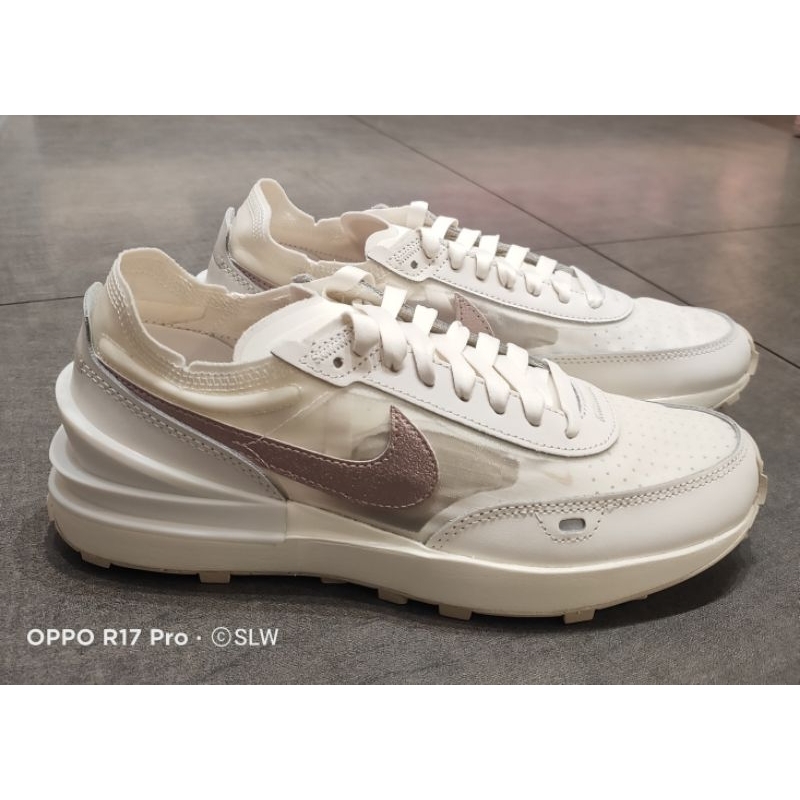 『 SLW 』FB1298-101 女 NIKE WAFFLE ONE ESS 半透明 休閒鞋 39