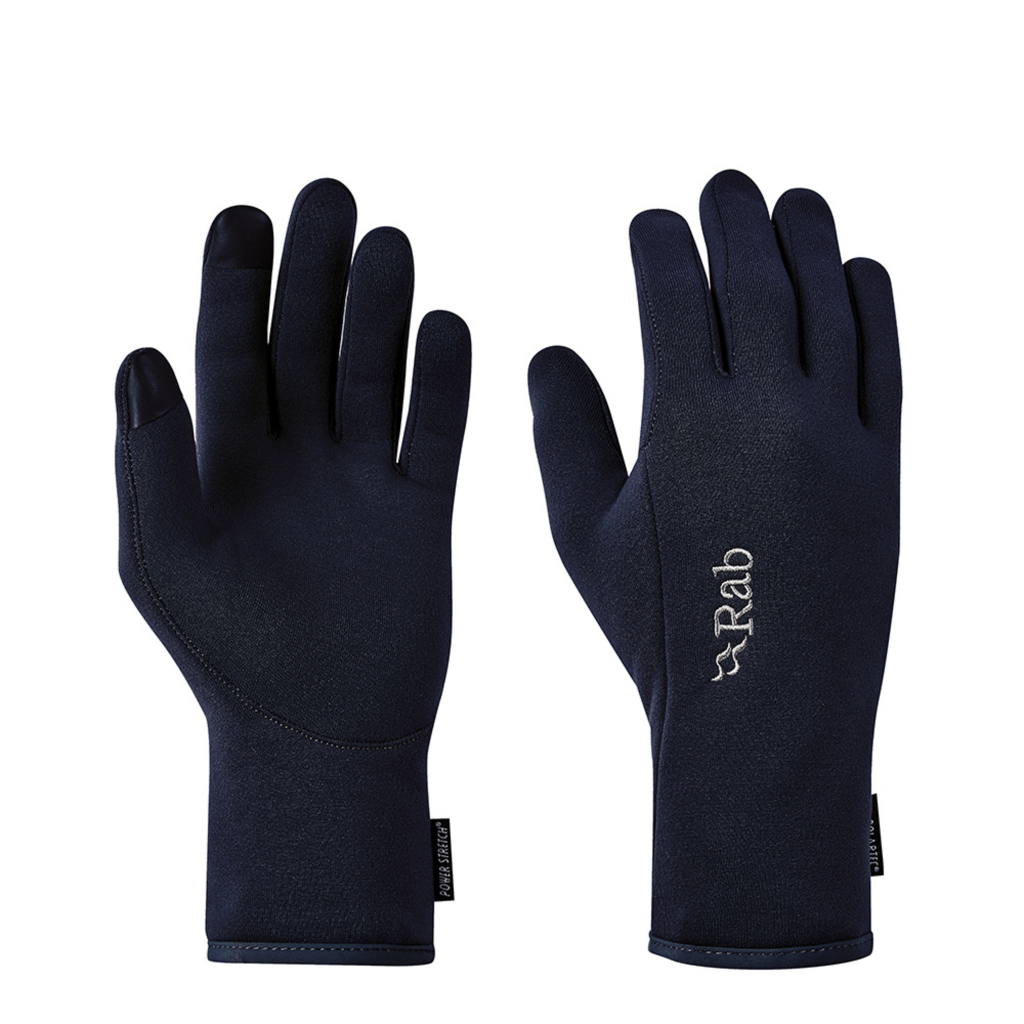 【RAB】QAH55 男款 Power Stretch Contact Glove 保暖刷毛觸控手套 深墨藍