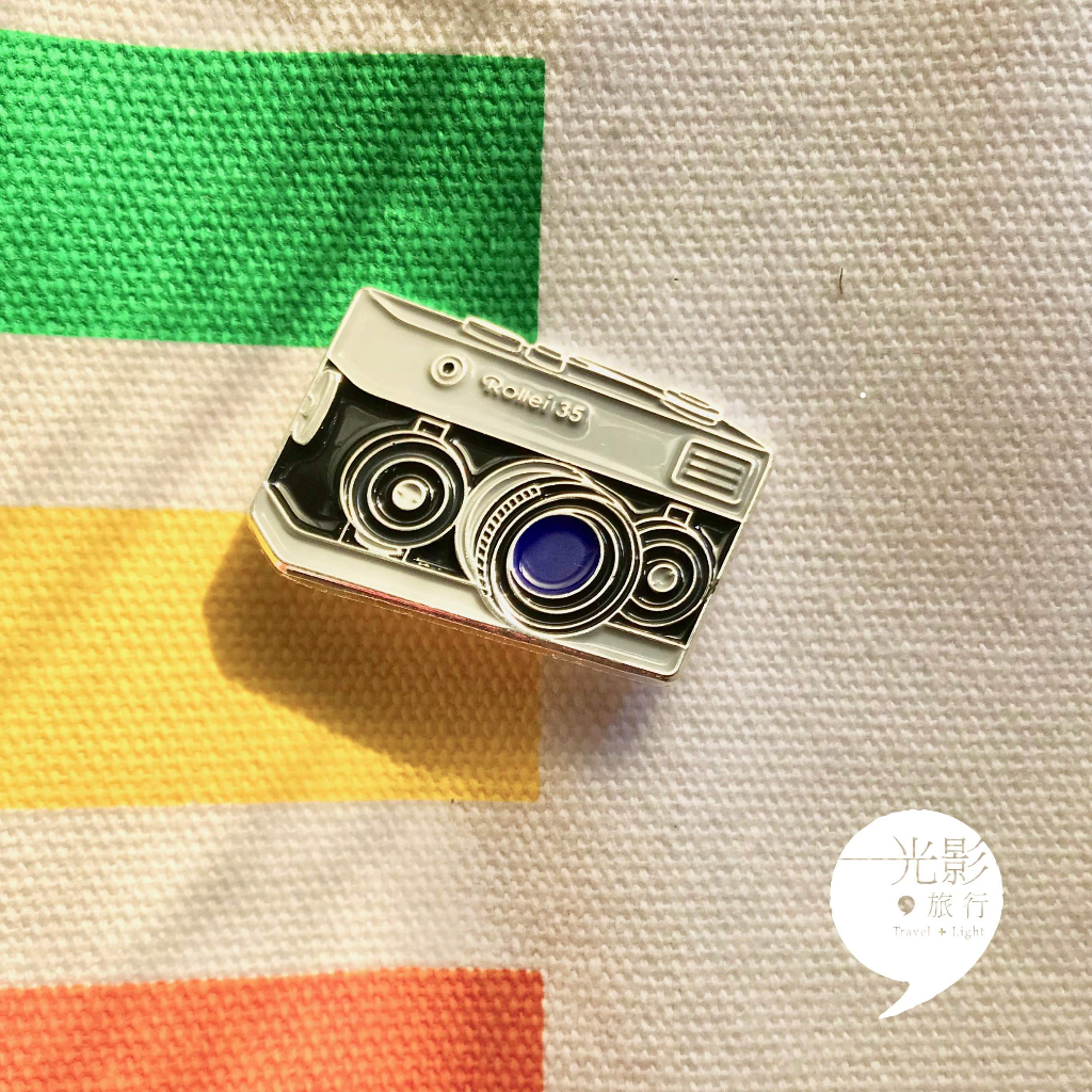 【光影旅行】Rollei 35 Camera Pin底片相機小徽章 別針SE S彩色負片