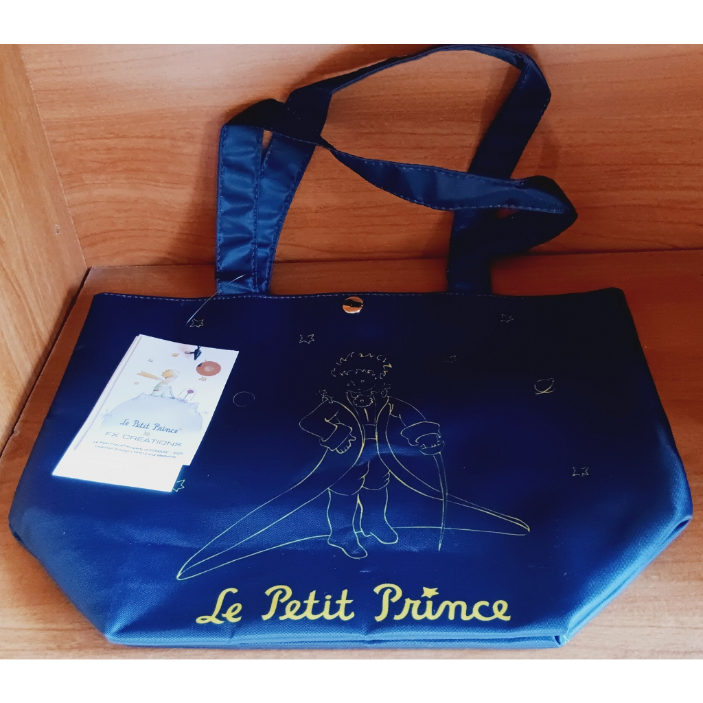 [全新] 小王子Le Petit Prince聯名款 閃耀星空系列提袋-星空藍｜肩背袋 側背袋 購物袋 便當袋 背包