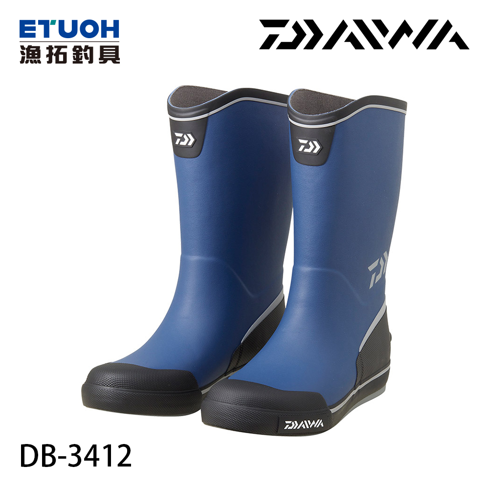 DAIWA DB-3412 NAVY GRAY [漁拓釣具] [高筒防滑鞋] [船用膠底]