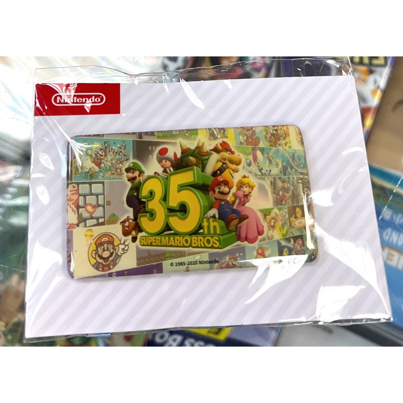 （不含遊戲） NS Switch 超級瑪利歐兄弟 35週年 磁鐵 磁貼 特典 全新品［士林遊戲頻道］