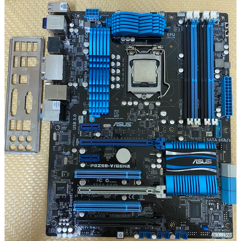 ASUS P8Z68-V/GEN3主機板（1155角位含擋板）二手良品