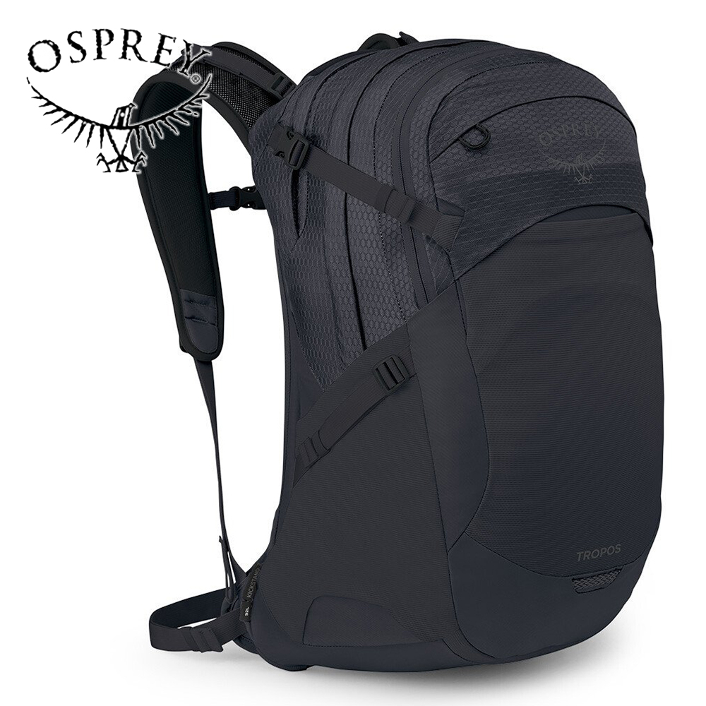 【Osprey 美國】Tropos 32 多功能通勤電腦背包 黑色｜電腦後背包 商務旅行 上班通勤 學生族群 旅行休閒