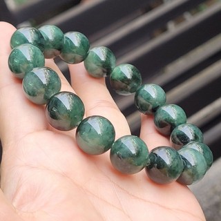 嗨，寶貝銀飾珠寶* 翡翠玉石☆保證純天然緬甸玉A貨 冰糯種 老料 辣綠翡翠手鍊 手串2