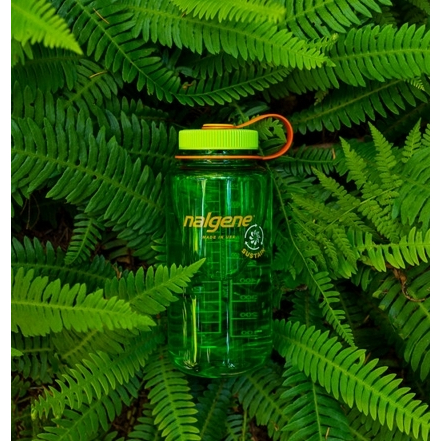 美國NALGENE 1000ml 寬嘴水壺 煙霧灰 運動水壺 不含雙酚A 耐高溫冰凍 2020-0532 哈密瓜