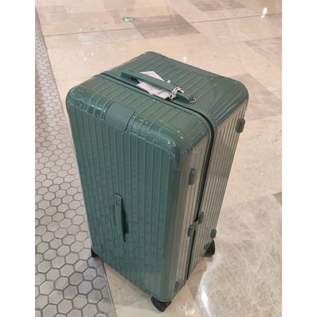 98成新 RIMOWA Essential Trunk Plus 33寸 松綠色 行李箱 拉桿箱 運箱 83280591